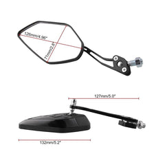 360 Derece Geniş Açılı Dönebilen Motosiklet İkili Dikiz Aynası