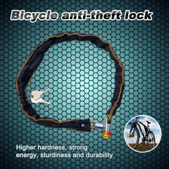 Anahtarlı Çelik Zincir Halat Kilit Bisiklet Motosiklet Kilidi Güvenlik