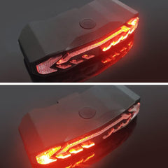 Bisiklet Sele Altı Arka Led Şarj Edilebilir Dönüş Sinyali Stop Işığı Uzaktan Kumandalı Alarm Korna