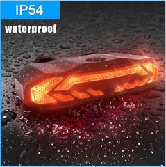 Bisiklet Sele Altı Arka Led Şarj Edilebilir Dönüş Sinyali Stop Işığı Uzaktan Kumandalı Alarm Korna