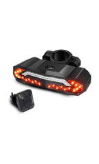 Bisiklet Sele Altı Arka Led Şarj Edilebilir Dönüş Sinyali Stop Işığı Uzaktan Kumandalı Alarm Korna