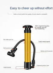 Bisiklet Pompası Top Şişirme Araba El Hava Pompa İğne Hediyeli