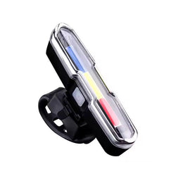 Bisiklet Led İkaz Uyarı Fener Mavi Kırmızı Beyaz Çakarlı USB Şarjlı Stop Lambası