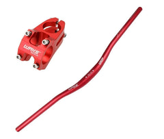 Bisiklet Alüminyum Direksiyon Wake Kısa 40mm Gidon Boğaz Set 78 cm Yedek Parçası