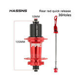 Hassns Pro7 Arka Göbek 32 Delik KIRMIZI