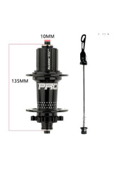 HASSNS Pro7 32 Delik Siyah Arka Bisiklet Göbeği