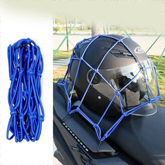 Motosiklet Bisiklet Bağlama Filesi Kask Eşya Kancalı Bagaj Tutucu Elastik Halat Lastiği