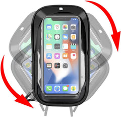 Motosiklet Bisiklet Su Geçirmez Telefon Tutucu Çanta Gidon Uyumlu