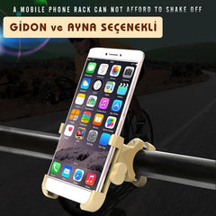Motosiklet Bisiklet Telefon Tutucu Navigasyon Gidon - Ayna