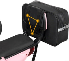 Motosiklet Elektrikli Bisiklet Scooter Çantası Büyük Kapasiteli Arka Bagaj Çanta Heybe Su Geçirmez