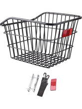 Reflektörlü Bisiklet Sepeti Ön Arka Uyumlu Eşya Taşıma Sepet Askılı Metal