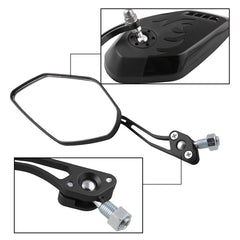 360 Derece Geniş Açılı Dönebilen Motosiklet İkili Dikiz Aynası