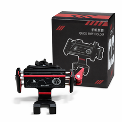 BG-2977 Quick Release Bisiklet / Scooter Katlanabilir Telefon Tutucu (Mandallı)
