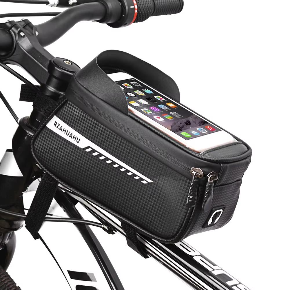 Bisiklet Elektrikli Scooter Bölmeli Çanta Su Geçirmez Telefon Tutucu Gidon Uyumlu Çantası