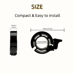 Bisiklet Gidon Zil Alüminyum Plastik Halka Korna İkaz Zili Su Geçirmez