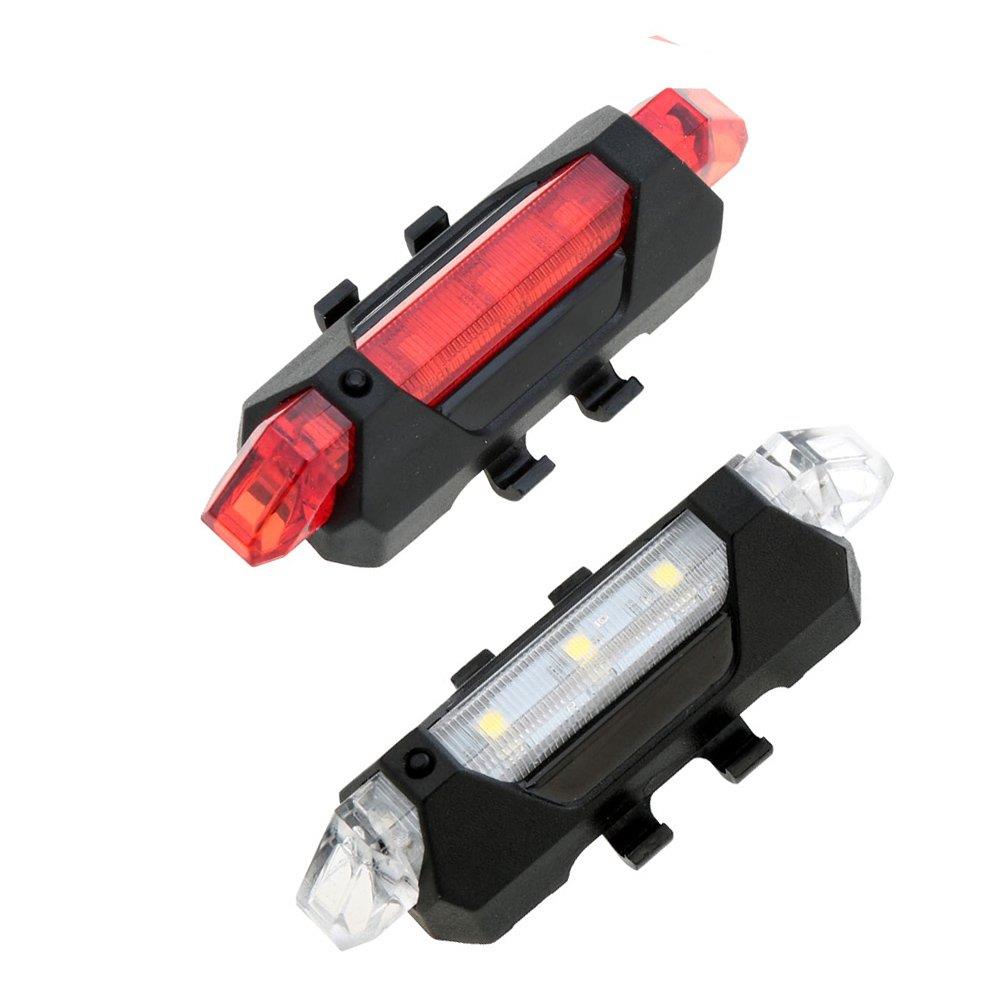 Bisiklet Işığı LED Stop Arka İkaz Işık Lamba USB Şarjlı 4 Mod