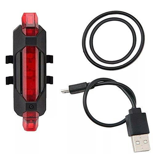Bisiklet Işığı LED Stop Arka İkaz Işık Lamba USB Şarjlı 4 Mod