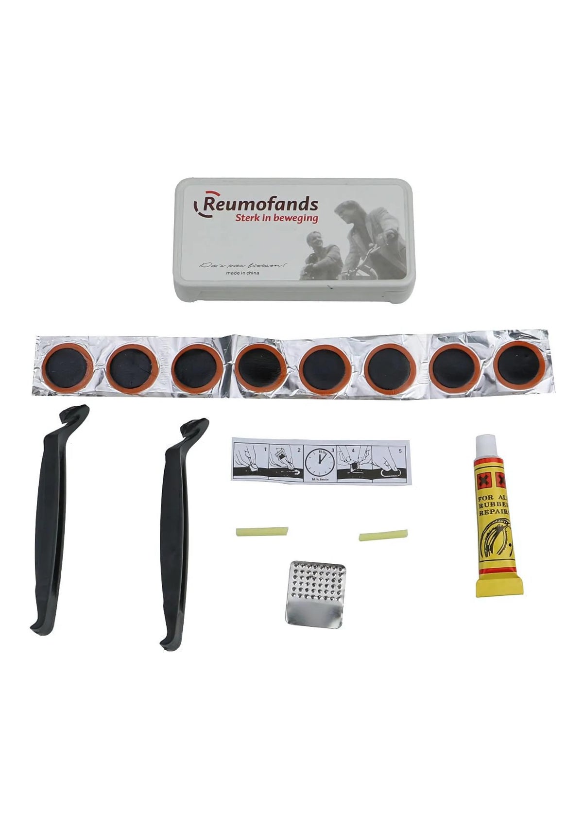 Bisiklet Lastik Yama Tamir Seti Levyeli Zımpara Solüsyon