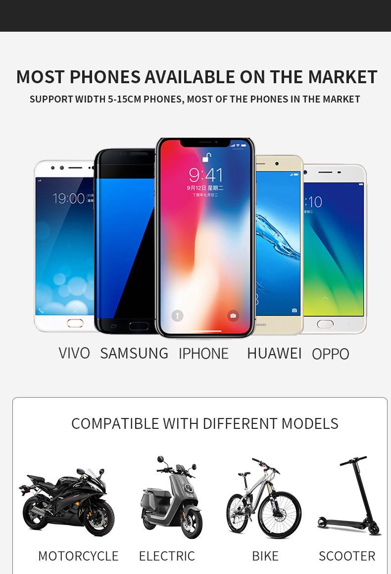Bisiklet Motosiklet Gidon Telefon Tutucu Navigasyon Tutacağı