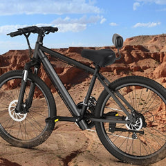 Bisiklet Sırt Destekli Sele Koltuğu Arkalıklı Ayarlamalı Geniş Elektrikli Koltuk Selesi Siyah