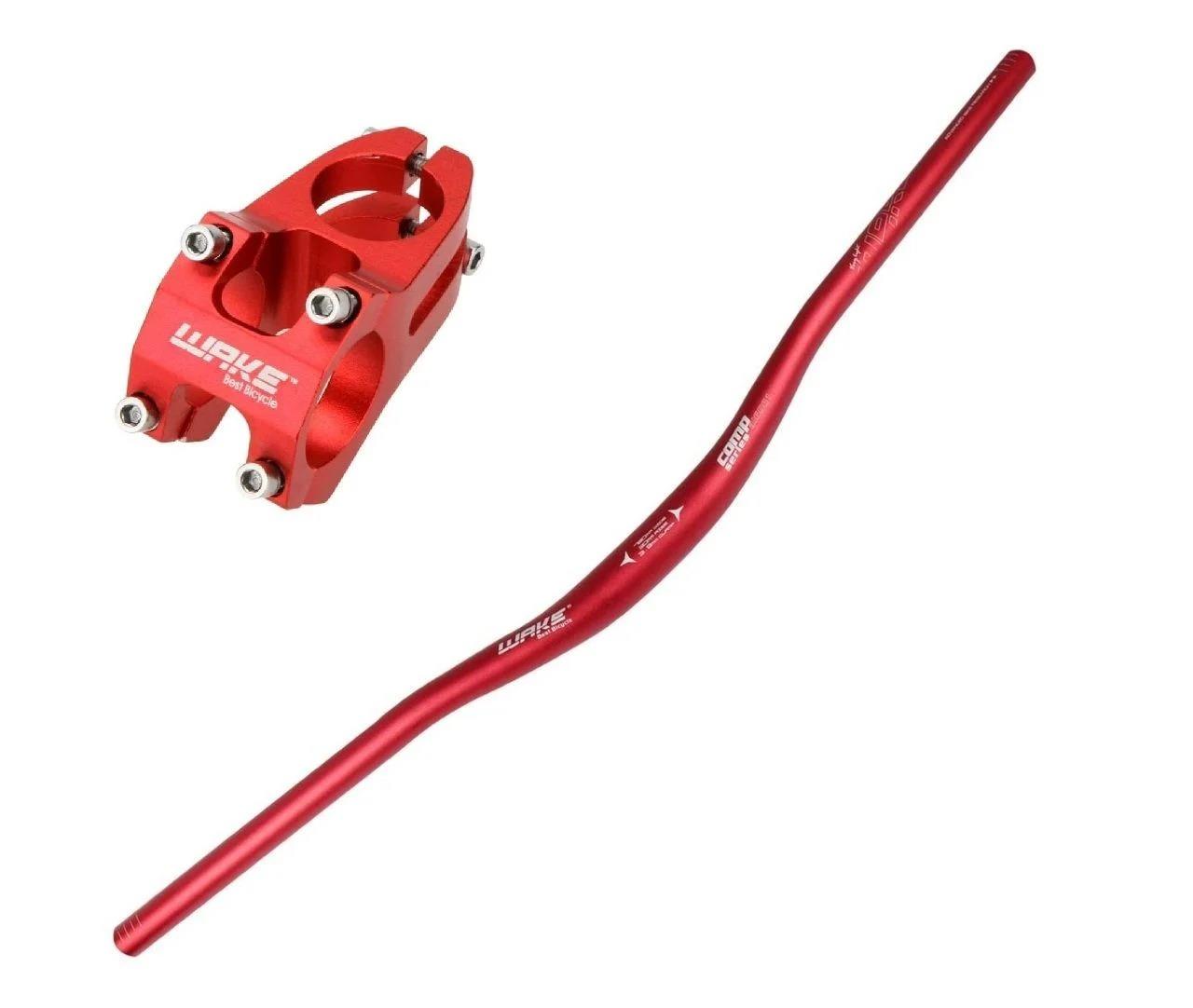 Bisiklet Alüminyum Direksiyon Wake Kısa 40mm Gidon Boğaz Set 78 cm Yedek Parçası