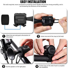 Elektronik Pilli Bisiklet Kornası EH-2 120dB Elektrikli Su Geçirmez