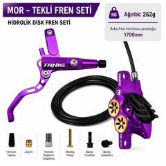 TANKE TB800 MOR 4 Pistonlu Hidrolik Disk Fren Seti (Tekli)