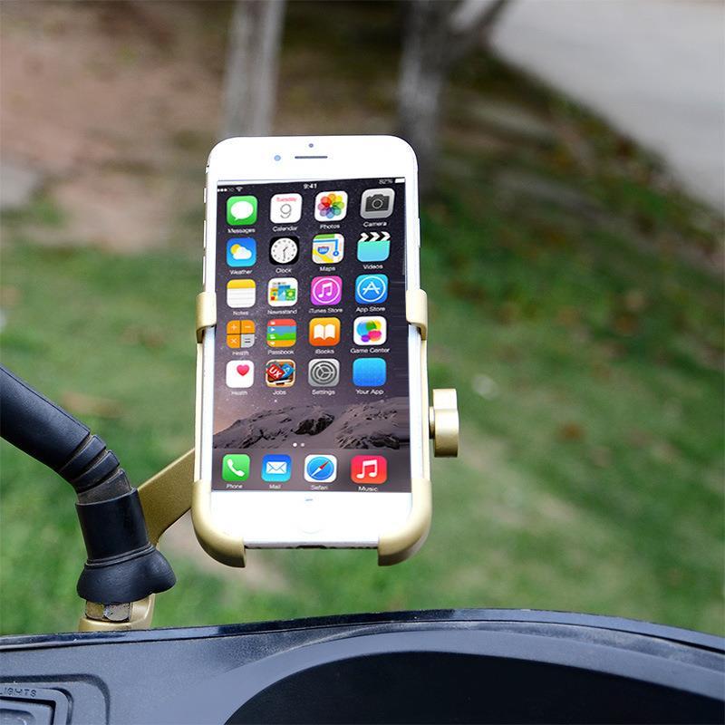 Motosiklet Bisiklet Telefon Tutucu Navigasyon Gidon - Ayna