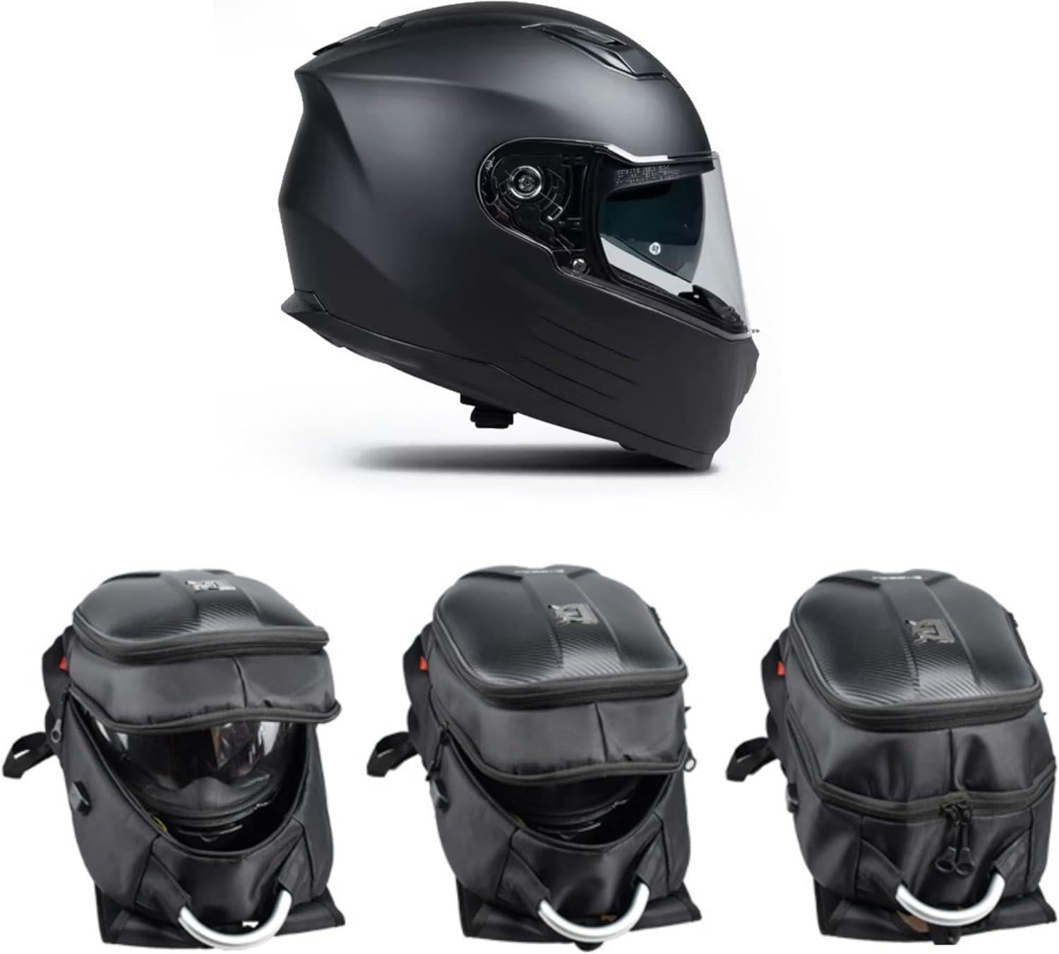 Motosiklet Çanta Su Geçirmez Fonksiyonlu Sırt Eşya Kask Çantası Büyük Kapasiteli 30-35L