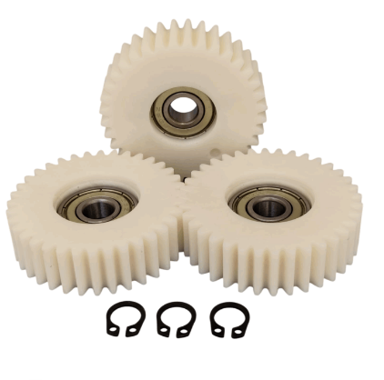 Elektrikli Scooter Dişli Seti (3’lü) Rulmanlı Plastik Dişli + Segman Klips