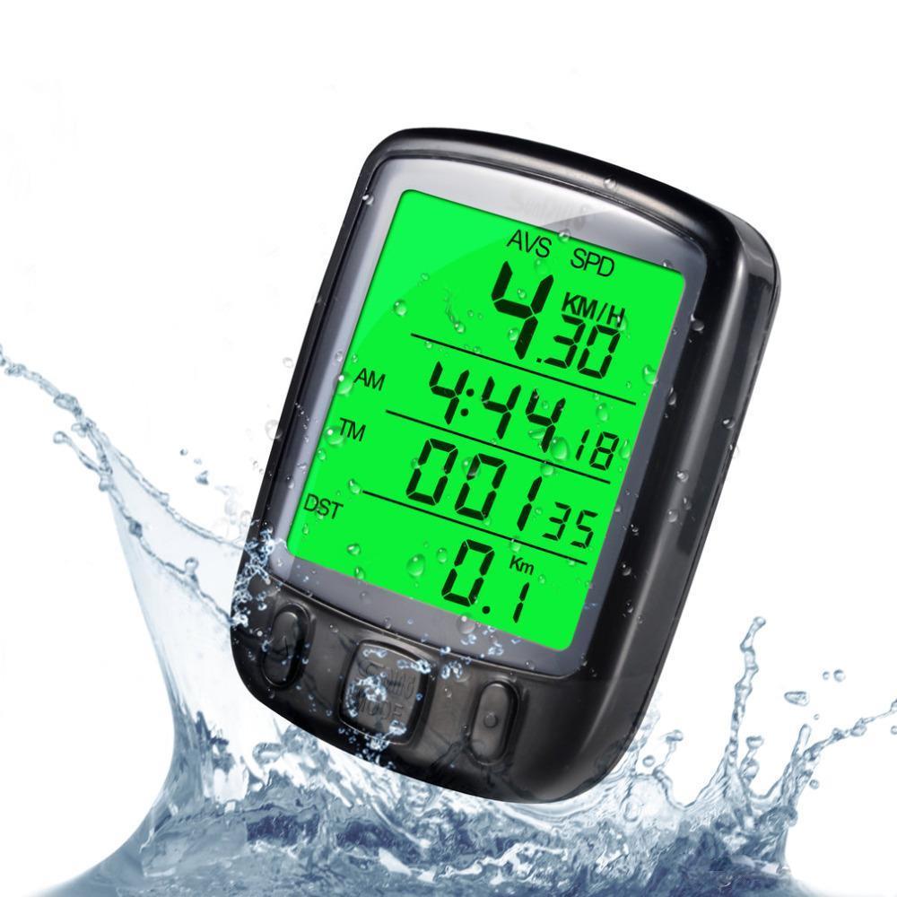 Sunding SD563 Bisiklet Km Hız Göstergesi Sayacı Su Geçirmez LCD Ekran